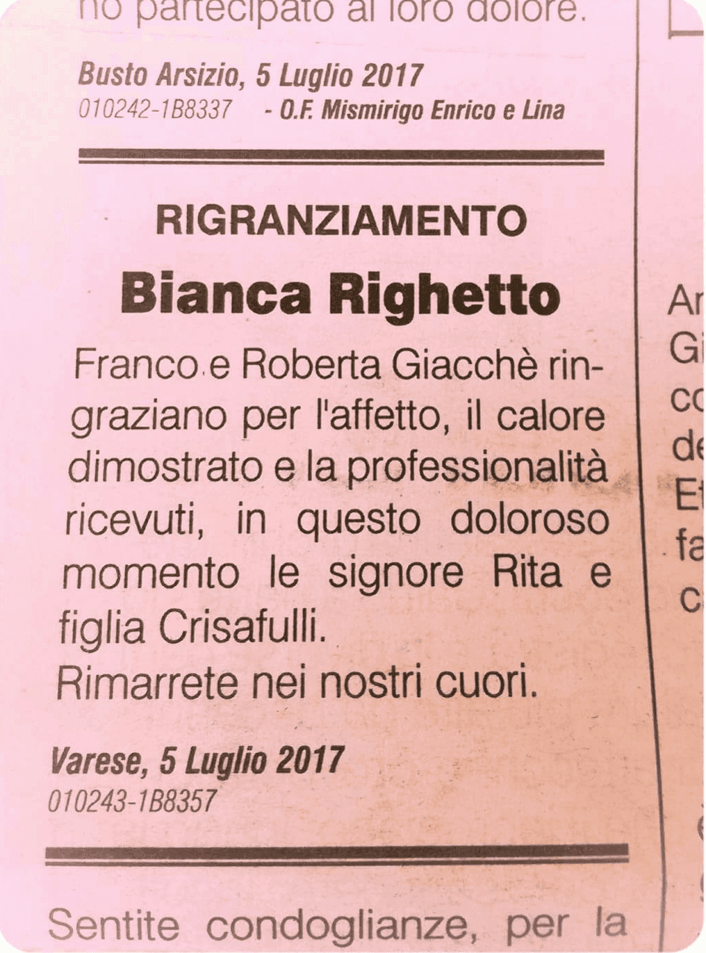 Servizi di Onoranze Funebri Crisafulli